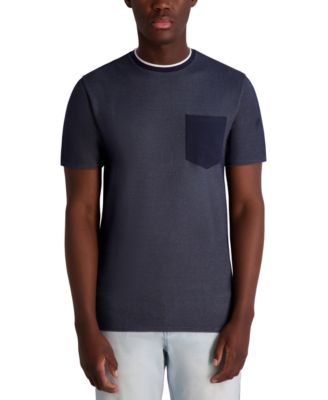 KARL LAGERFELD PARIS - Men's Textured Waffle Knit T-Shirt