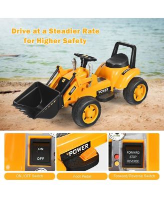 6V Battery Powered Kids Ride On Excavator