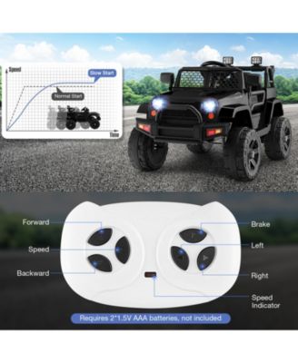 12V Kids Ride On Truck with Remote Control and Headlights