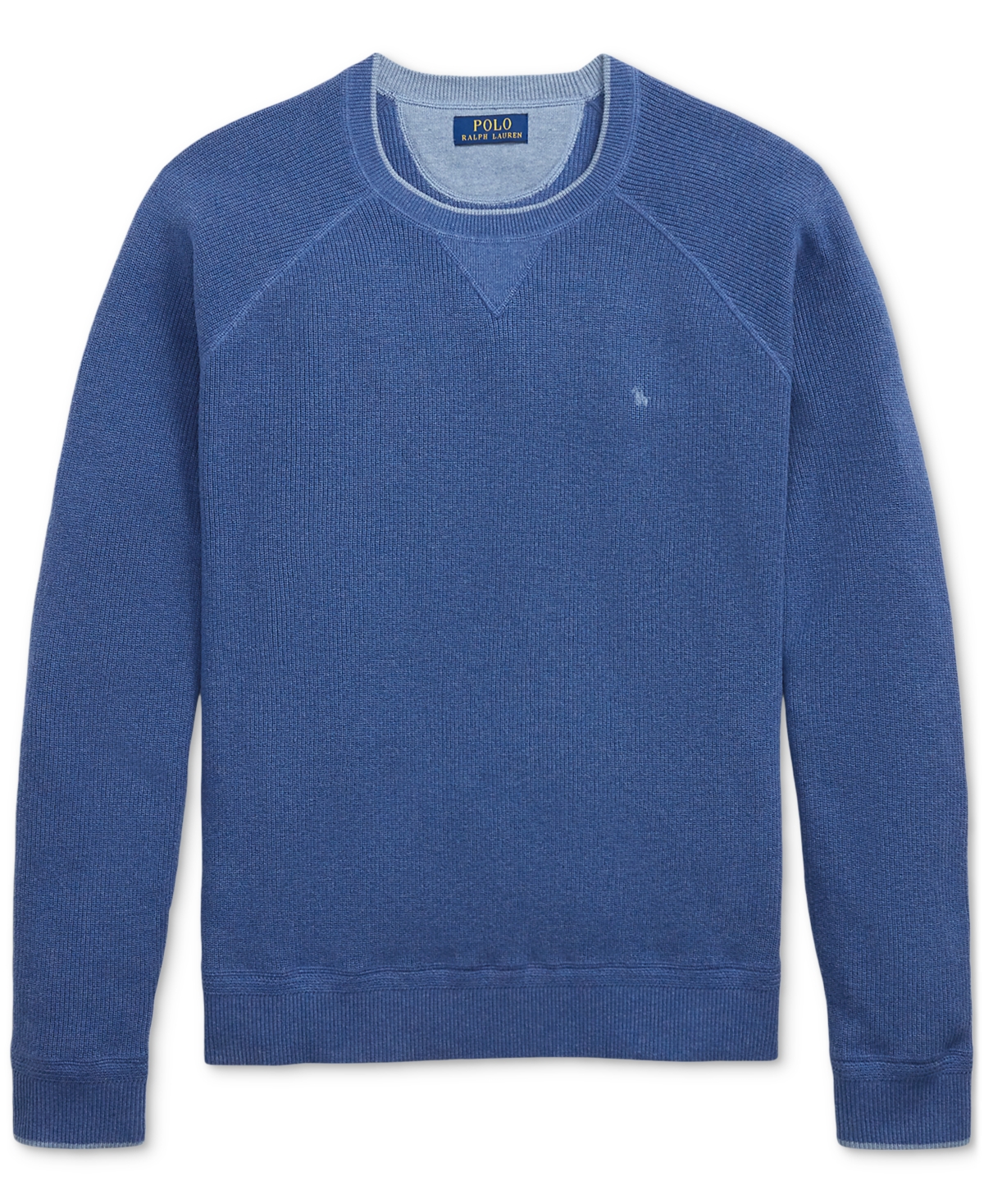 Polo Ralph Lauren Men's Textured Cotton Sweater In Blue