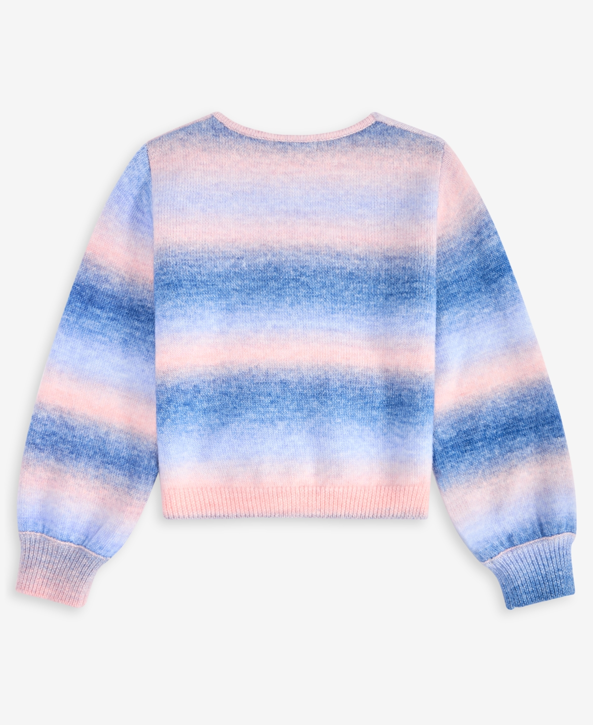 With Jules Big Girls Drawstring Rainbow Sweater