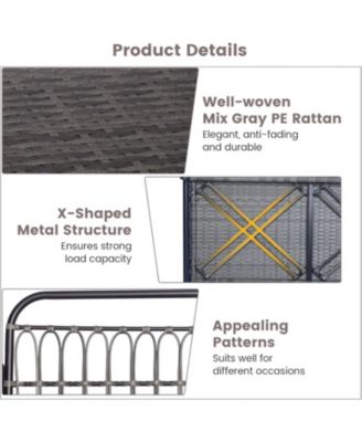 2-Person Outdoor Hanging Chair with Ropes