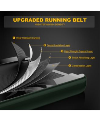 2-in-1 Electric Motorized Folding Treadmill with Dual Display and Speaker