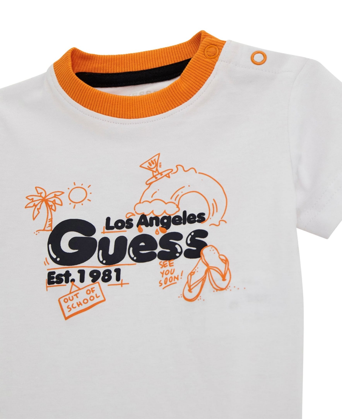 Guess Baby Boys 2-piece Short Sleeve T-shirt And Active Shorts Set