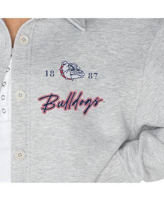 売れ筋商品|||ゲームデイ カットソー トップス レディース Women's Ash Gonzaga Bulldogs Foundation Full-Button Long Sleeve Overshirt Top Ash Gameday Couture Women's Ash Gonzaga Bulldogs Foundation Full