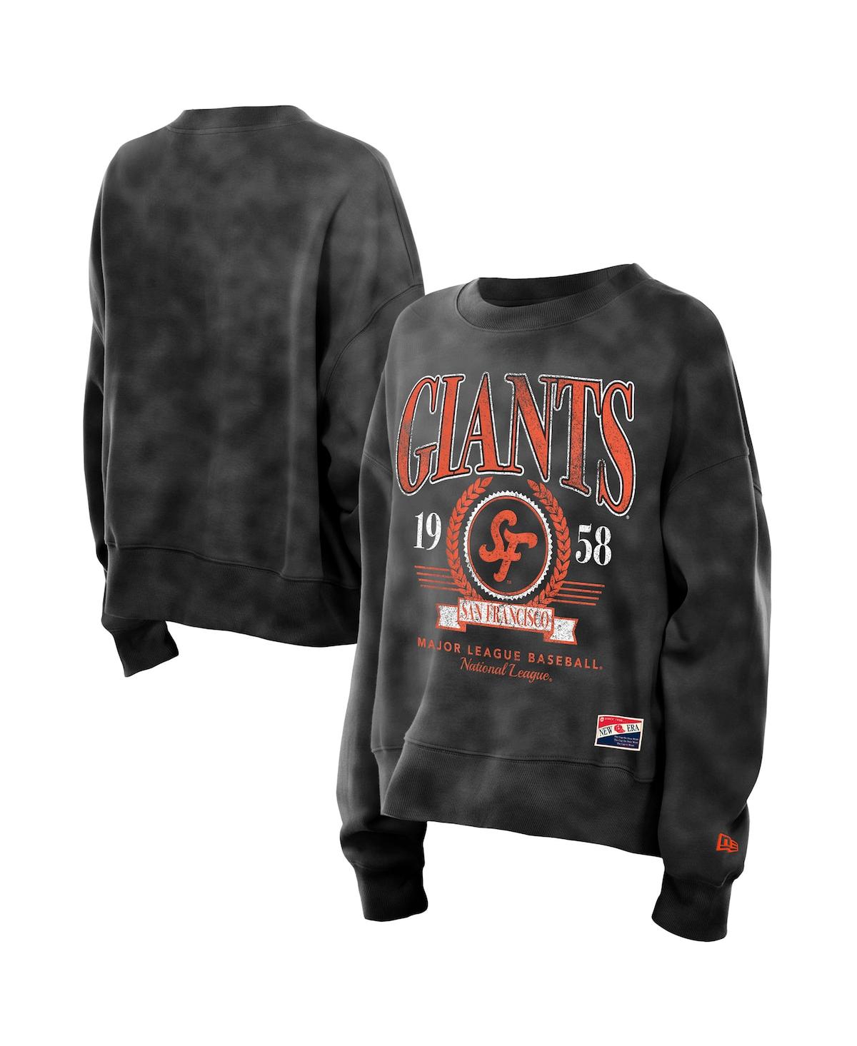 NEW ERA WOMEN'S BLACK SAN FRANCISCO GIANTS 2025 CITY CONNECT PULLOVER SWEATSHIRT 