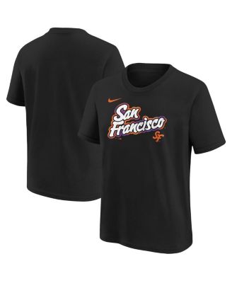 Nike - Big Boys and Girls Black San Francisco Giants 2025 City Connect Wordmark T-Shirt