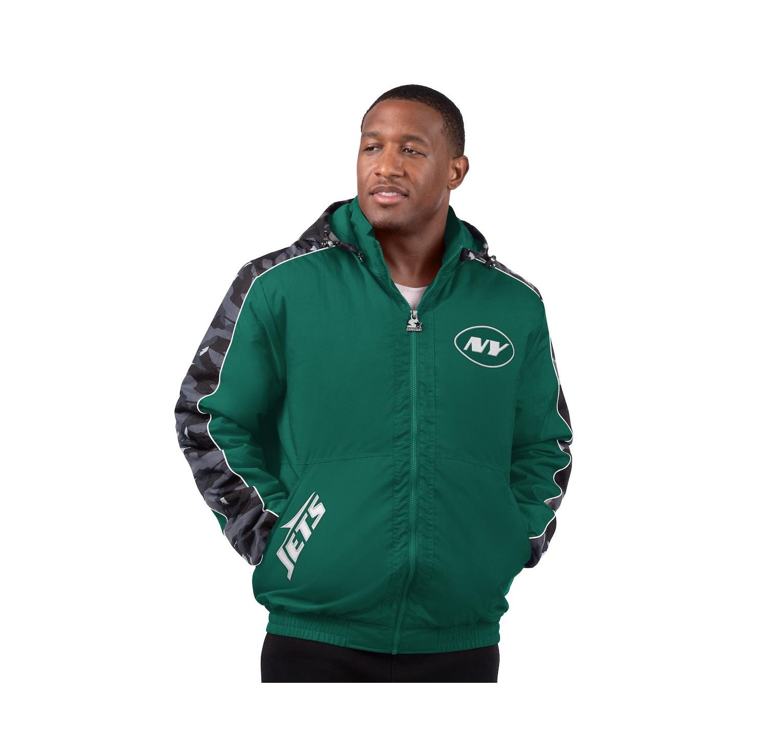 Men's Green New York Jets Thursday Night Gridiron Full-Zip Jacket