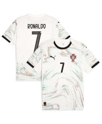 Puma - Men's Cristiano Ronaldo White Portugal National Team 2025 Away Replica Jersey
