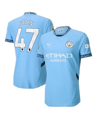 Puma - Men's Phil Foden Light Blue Manchester City 2024/25 Home Authentic Player Jersey