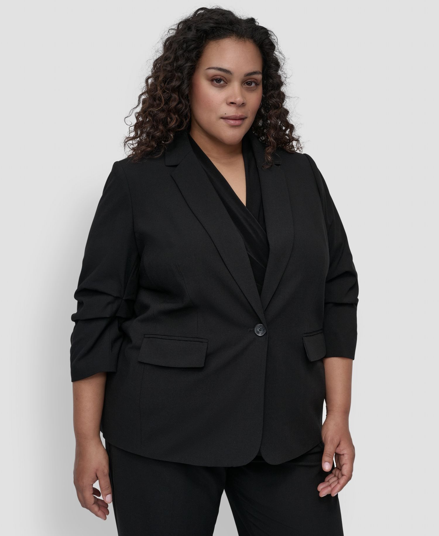 Plus Size 3/4-Sleeve Madison Blazer