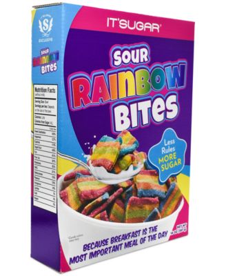Sour Rainbow Bites Cereal Box, 14 oz.