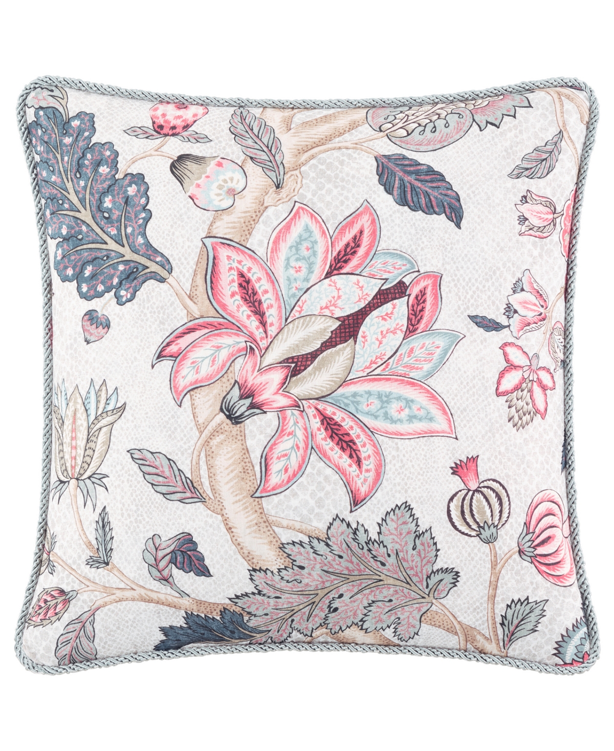 Rose Tree Talia Jacobean Print Decorative Pillow