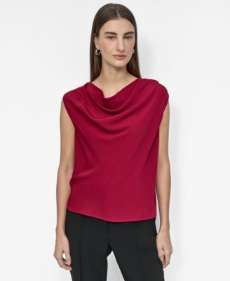DKNY - Women's Sleeveless Cowlneck Top