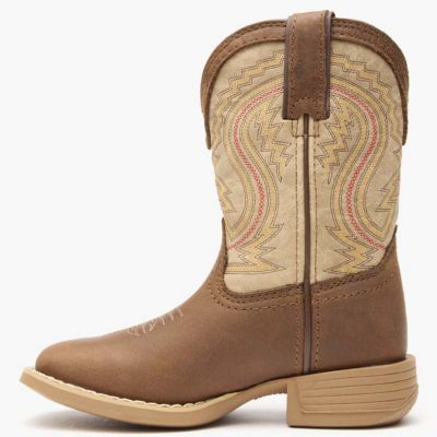 Kids Lil' Rebel Pro Kids' Coffee and Bone Western Boot