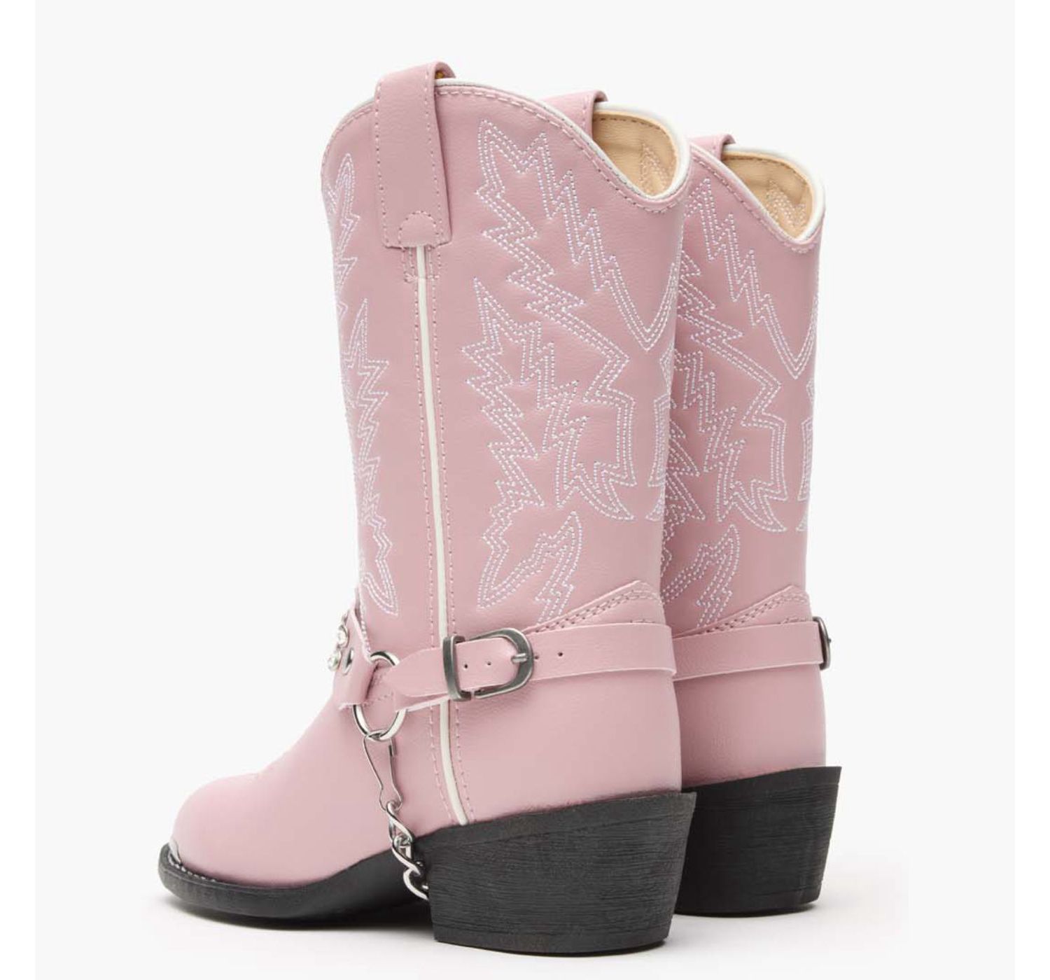 Lil' Little Kid Pink Rhinestone Western Boot