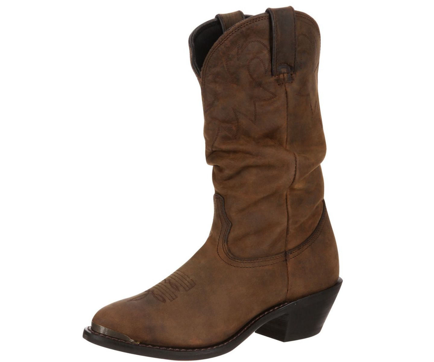 Женские ботинки Durango Distressed Tan Slouch Western Boot, цвет: Рыжевато-коричневый — фото 6