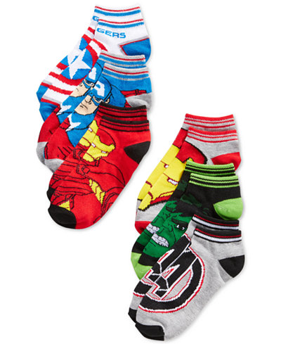 Marvel Little Boys' Avengers Athletic Socks