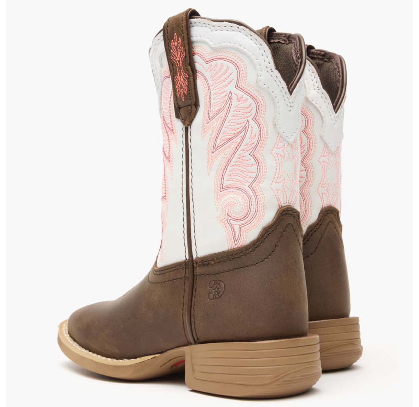 Детские ботинки Durango Lil' Rebel Pro Trail Brown and White Western Boot, цвет: Коричневый / Белый — фото 6