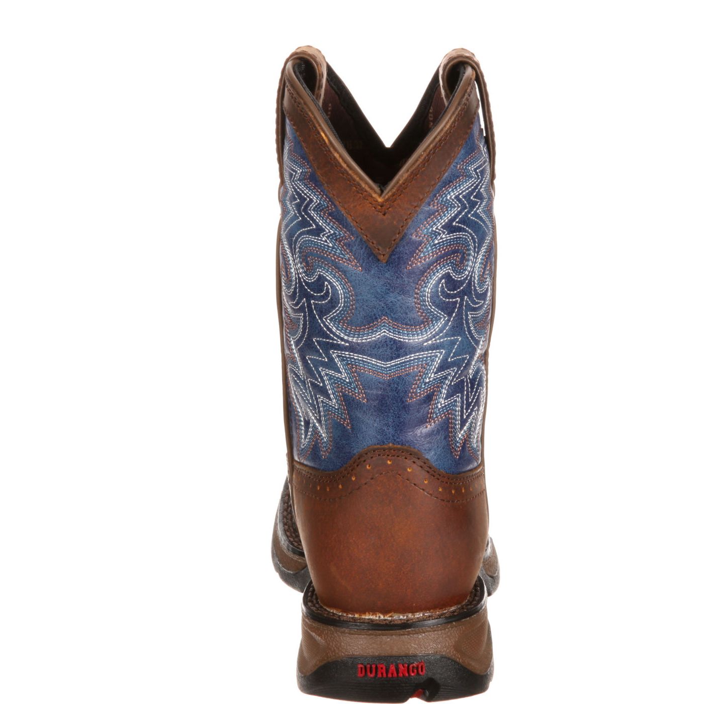 Детские ботинки Durango Lil' Rebel by Western Boot, цвет: Коричневый / Синий — фото 2
