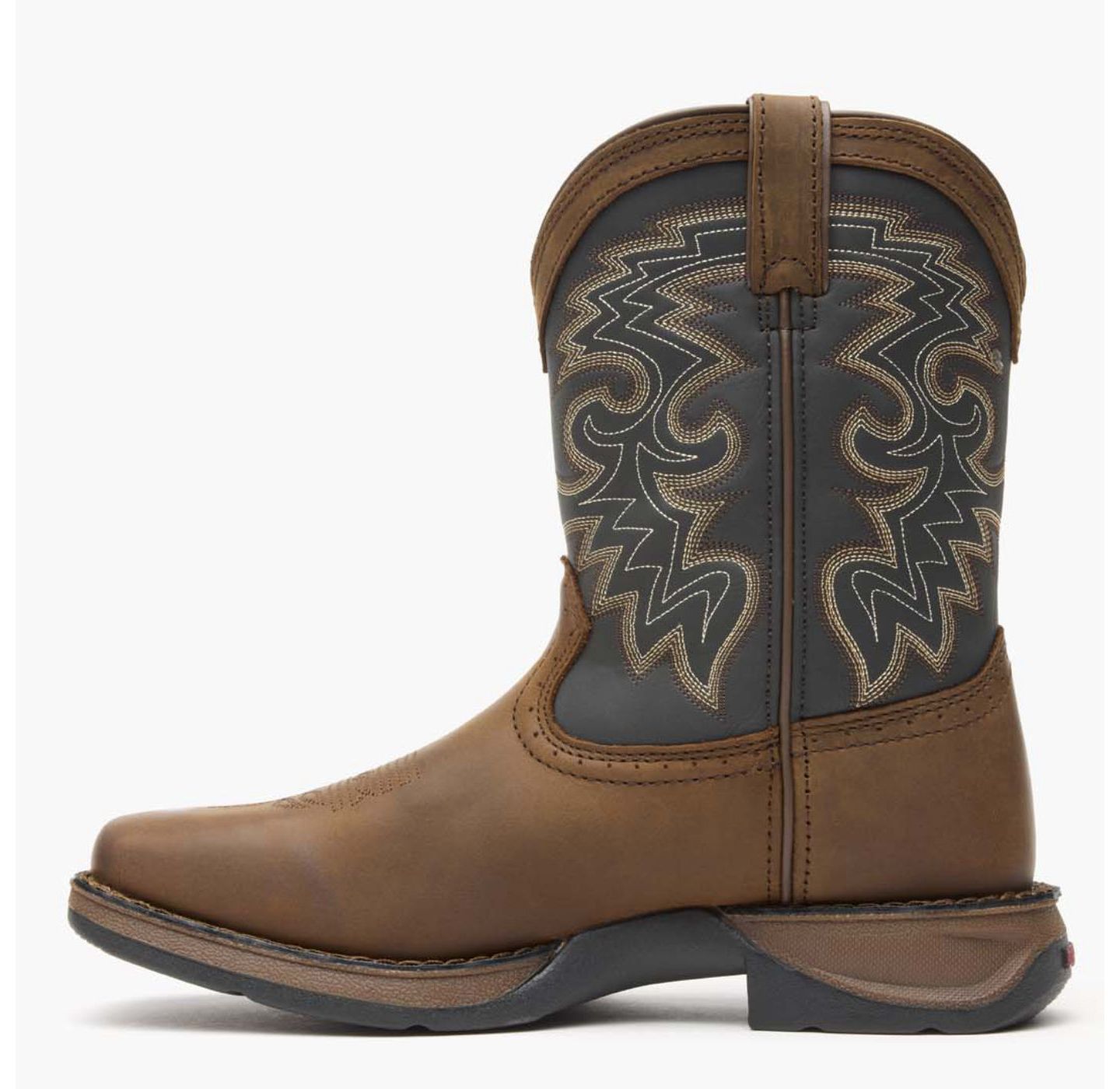 Детские ботинки Durango Lil' Rebelby Big Kid Western Boot, цвет: Рыжевато-коричневый чёрный — фото 5
