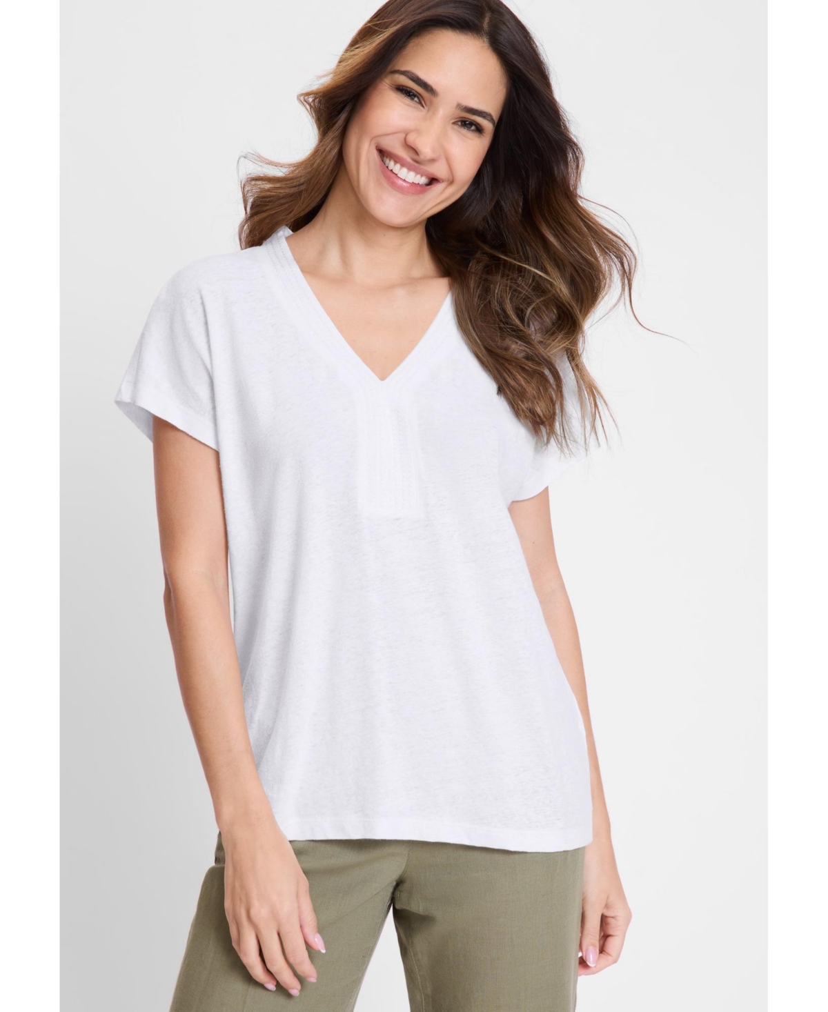 Women's Solid Short Sleeve T-Shirt - Indigo denim