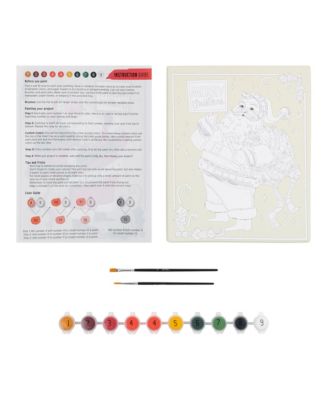 Acrylic Paint-By-Number Kit - Santa