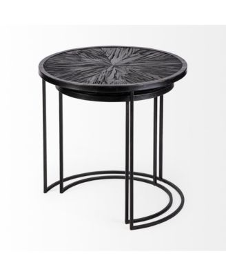 Stylish Set of Two Round Accent Tables – Minimalist and Practical