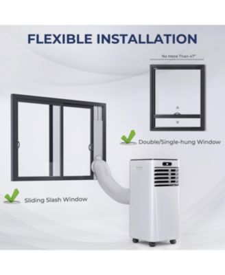 10000 BTU 4-in-1 Portable Air Conditioner for Rooms up to 350 sq.ft