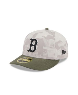 New Era - Men's Light Beige/Olive Boston Red Sox 2025 Armed Forces Day Low Profile 59FIFTY Fitted Hat