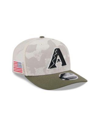 Men's Light Beige/Olive Arizona Diamondbacks 2025 Armed Forces Day 9SEVENTY Adjustable Hat