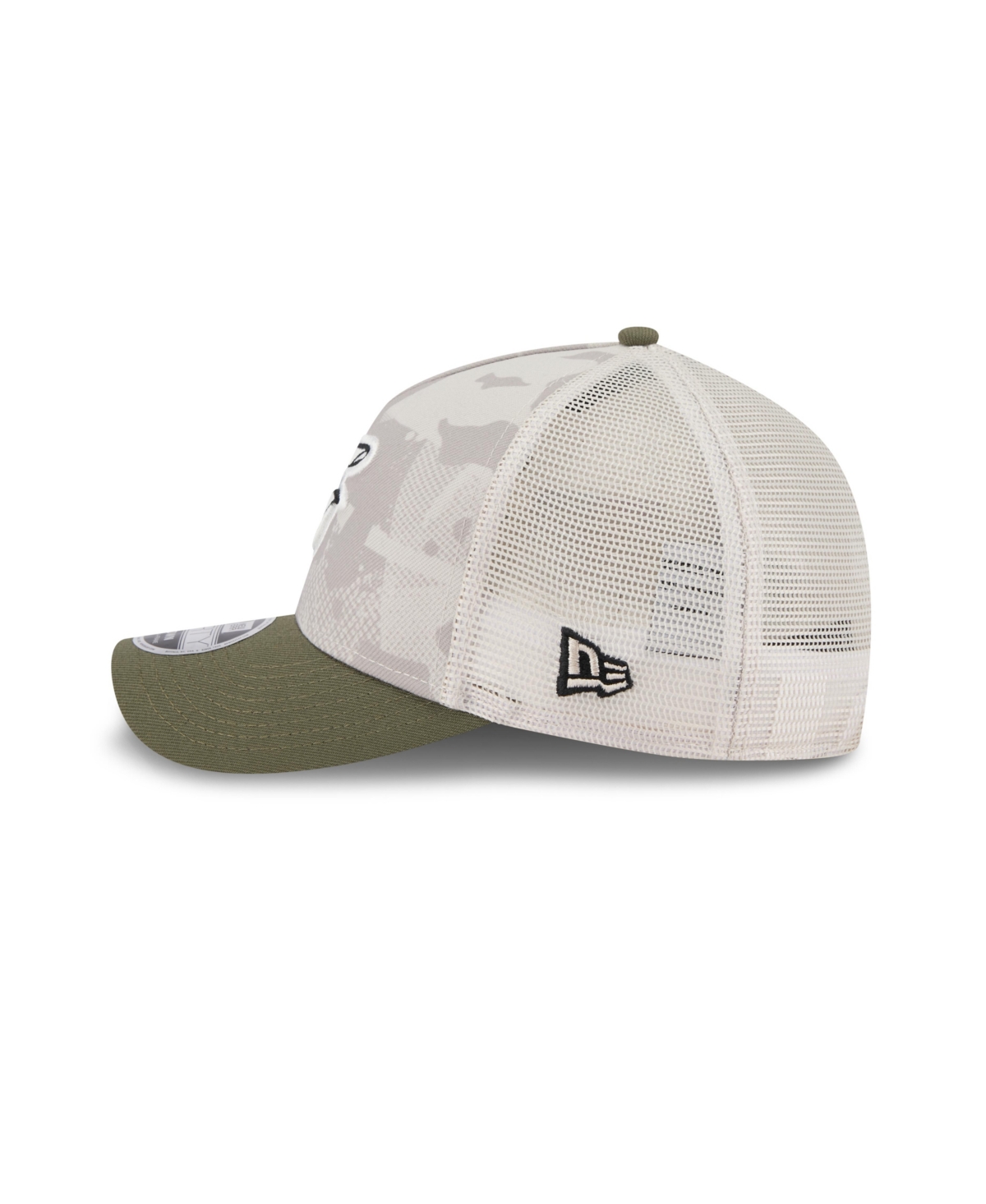 New Era Men's Light Beige/olive Baltimore Orioles 2025 Armed Forces Day 9forty M-crown A-frame Adjustable Ha