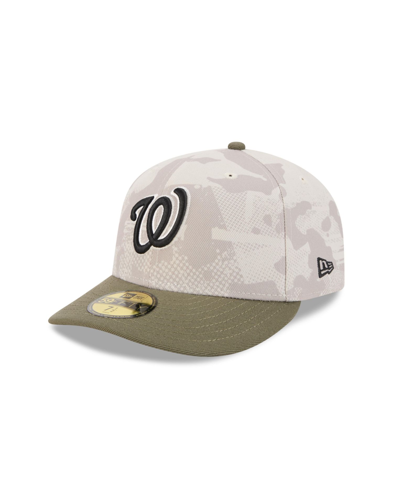 Men's Light Beige/Olive Washington Nationals 2025 Armed Forces Day 59FIFTY Fitted Hat