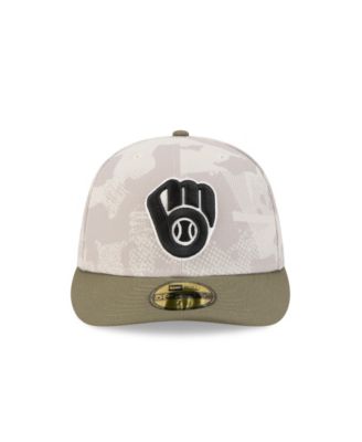 Men's Light Beige/Olive Milwaukee Brewers 2025 Armed Forces Day 59FIFTY Fitted Hat