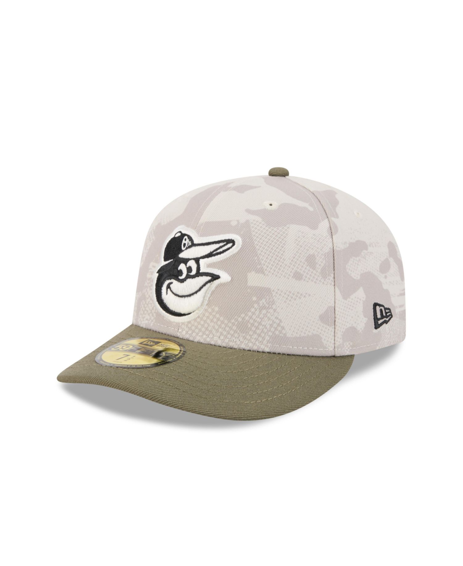 Men's Light Beige/Olive Baltimore Orioles 2025 Armed Forces Day 59FIFTY Fitted Hat