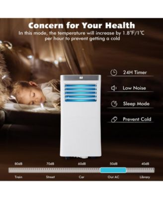 10000 BTU 3-in-1 Portable Air Conditioner with Remote Control