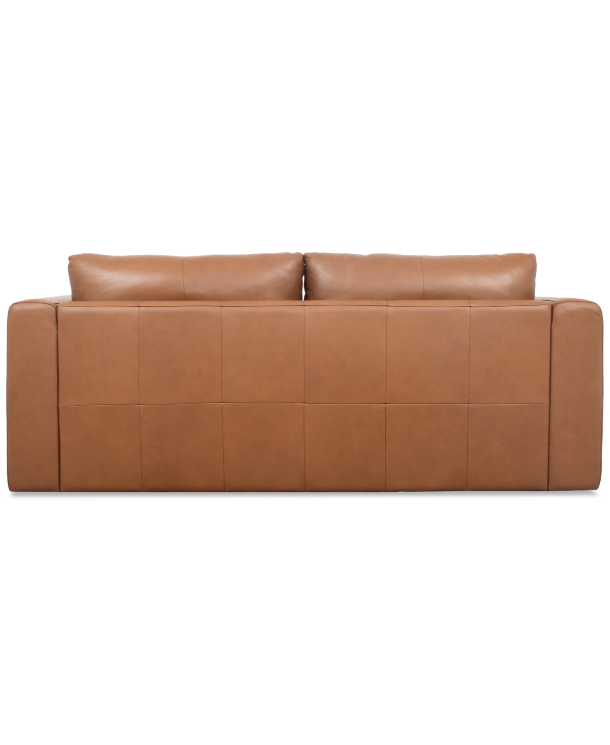 Macy's Touville Leather Sofa, Exclusively At  In Brown
