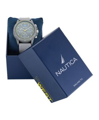 Men's Multifunction or Date Gray Polyurethane Watch, 43mm