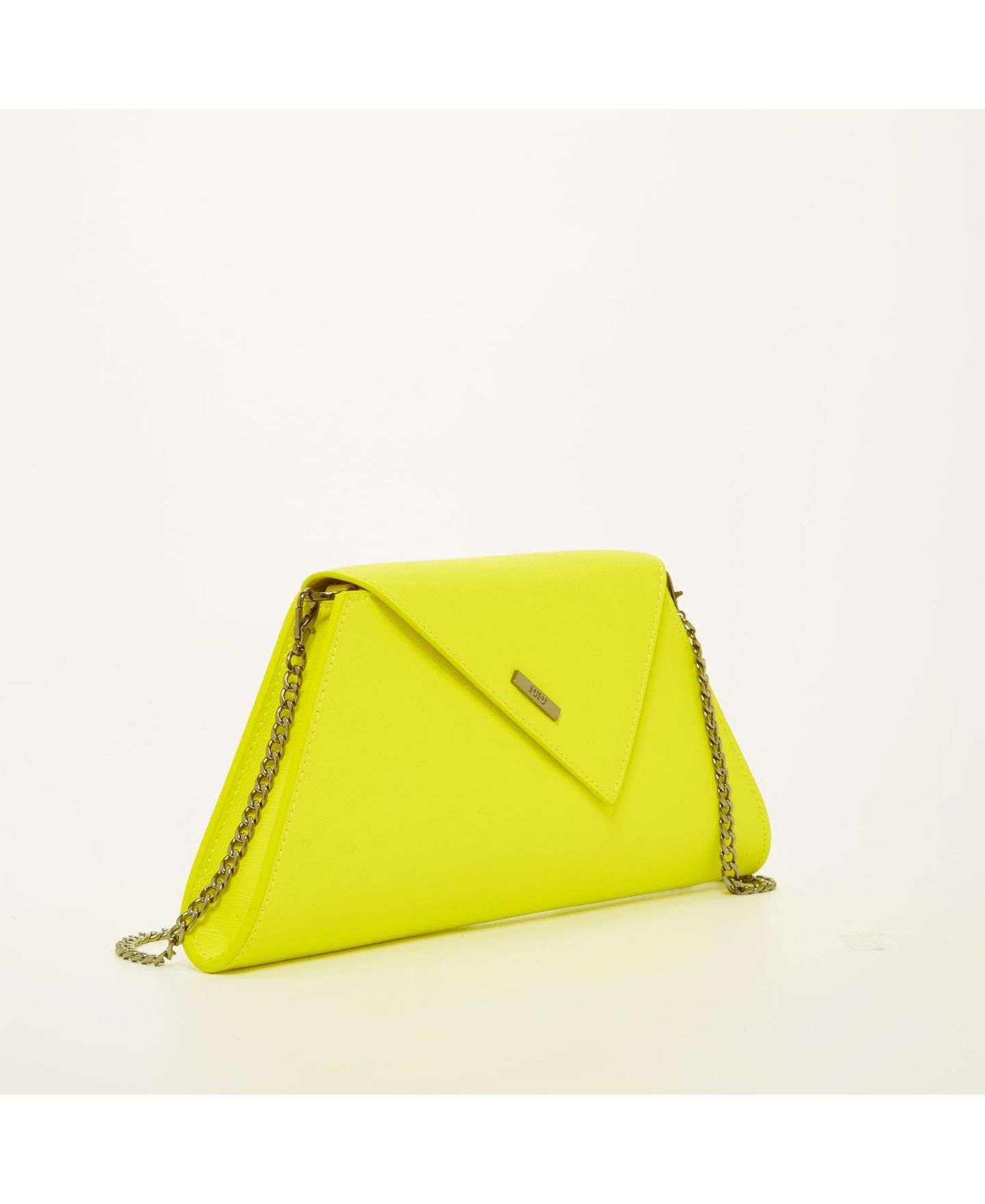 Женский клатч SUSU Yellow Purse Saffiano Leather Clutch Bag Unique Evening Purse Handbag, цвет: Жёлтый / Неоновый жёлтый — фото 4