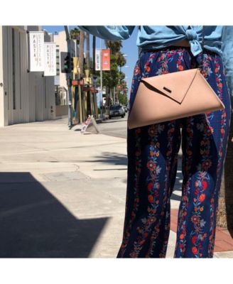 Leather Clutch Bag Nude Clutch Purse Beige Evening Bag Tan Women's Handbag