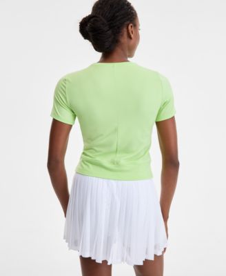 Women's Overlap Cropped Crewneck T-Shirt