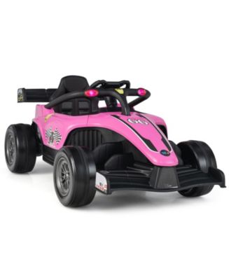 12V Kids Ride on Electric Formula Racing Car with Remote Control-Pink