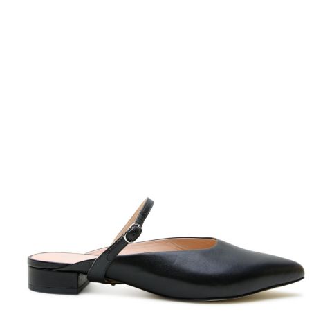 Женские сандалии Alterre Black Twiggy Customizable Point Slide, цвет: Чёрный