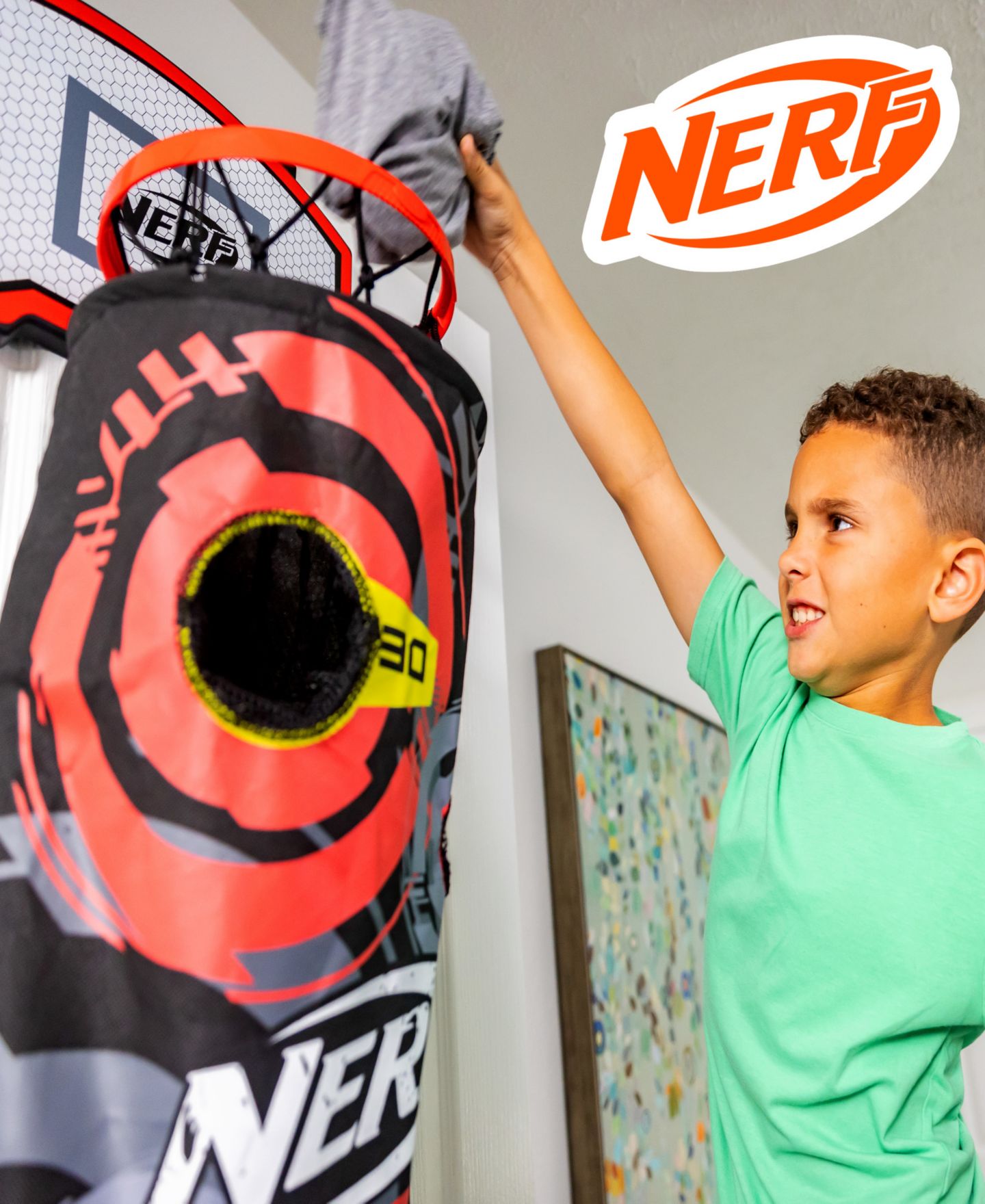 Детская игрушка Franklin Sports 3-In-1 Laundry Layup Over-the-Door Basketball Hoop Hamper, Ages 6+ — фото 3