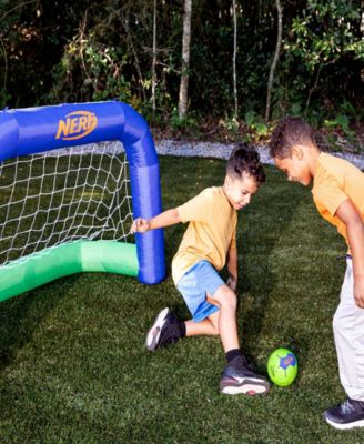 NERF Air Goal Kids Inflatable Soccer Goal Set