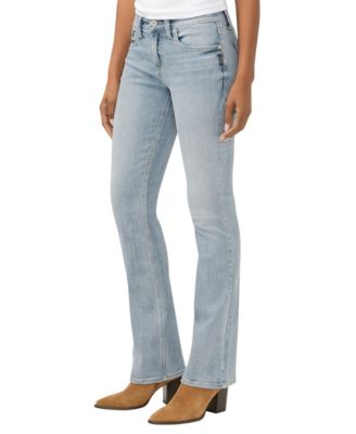 Women's Suki Mid Rise Curvy Fit Slim Bootcut Jeans