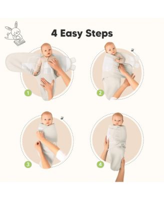 3pk Soothe Wren Swaddle Sleep Sacks, Newborn Swaddles Wrap 0-3 Months, Soft Baby Wearable Blanket