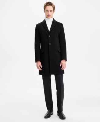Men's Regular-Fit Cashmere Overcoat 