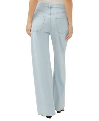 Women's High Rise Pleated Trouser Jeans