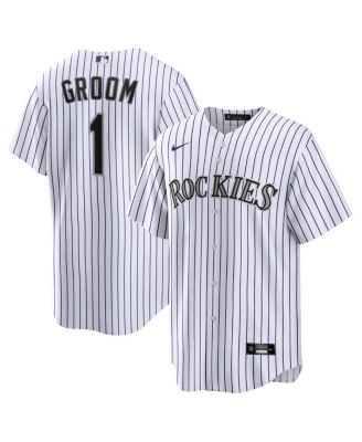 Nike - Men's&nbsp;White Colorado Rockies 1 Groom Home Replica Jersey